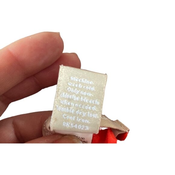 Geometric Print Red & Burgundy‎ Shift Dress With 3/4 Sleeves - Picture 8 of 8